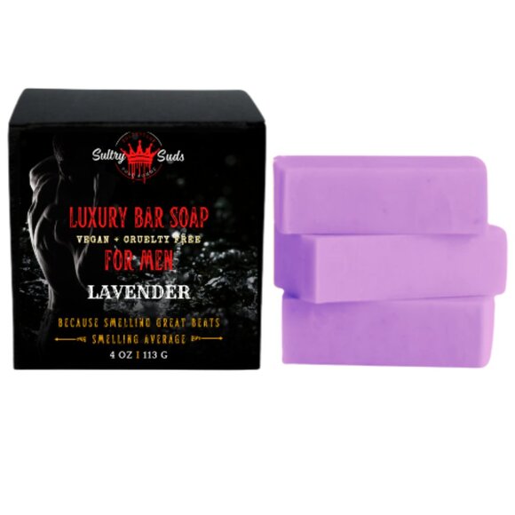 Lavender Vegan Soap - Picture 1 of 3